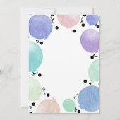Fun Pastel Party Ballonnen Verjaardagsviering Kaart (Achterkant)