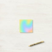 Fun Pastel Rainbow Gradient Post-it Notes (Op bureau)