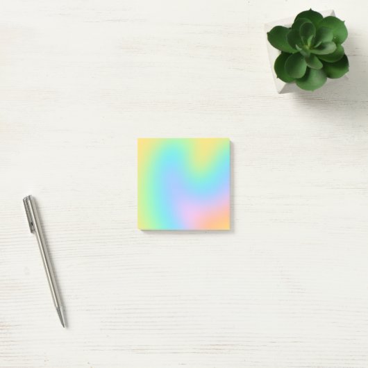 Fun Pastel Rainbow Gradient Post-it Notes (Kantoor)