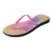 Fun Pastel Roze en Sinaasappel Zeemeermin Schalen  Teenslippers (Schuin)