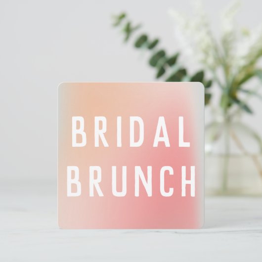 Fun Pastel Roze Mint Gradient Ombre Vrijgezellenfe Kaart (Staand voorkant)