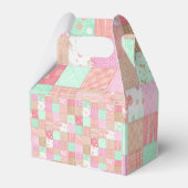 Fun Pastel  Shabby Chic Patchwork Patroon Bedankdoosjes (Achterkant)