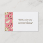 Fun Pastry Chef-Visitekaartjes Visitekaartje (Achterkant)