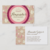 Fun Pastry Chef-Visitekaartjes Visitekaartje (Voorkant / Achterkant)