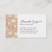 Fun Pastry Chef-Visitekaartjes Visitekaartje (Achterkant)