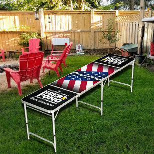 Fun Patriotic Custom Champion Beer Pong Table Beer Pong Tafel