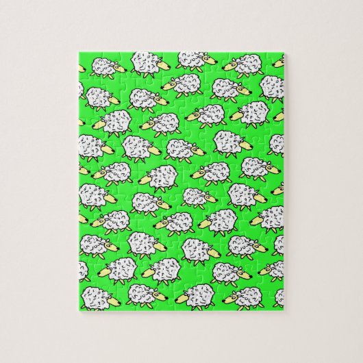 Fun Pattern of a Flock of Sheep Legpuzzel (Verticaal)