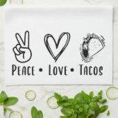 Fun Peace Love Tacos Theedoek (Gevouwen)