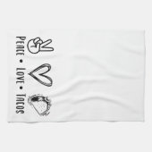 Fun Peace Love Tacos Theedoek (Horizontaal)