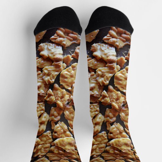Fun Peanut Brittle Snoep Art Socks Sokken (Top)