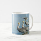 Fun Pelicans op de Beach Coffee-Mok Koffiemok (Voorkant rechts)