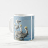 Fun Pelicans op de Beach Coffee-Mok Koffiemok (Voorkant links)