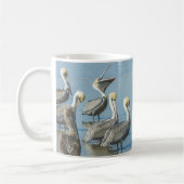 Fun Pelicans op de Beach Coffee-Mok Koffiemok (Links)