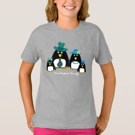 Fun Penguin Familie van 4 Kerst-T-Hemden T-shirt