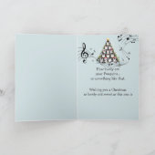 Fun Penguin Oh Christmas Tree Musical Kaart (Binnen)