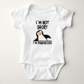 Fun Penguin Quote Design Little Tiny Penguins Gift Romper (Voorkant)