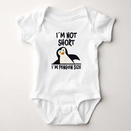 Fun Penguin Quote Design Little Tiny Penguins Gift Romper (Voorkant)