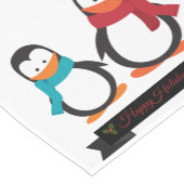 FUN PENGUINES CHRISTMAS KORTE TAFELLOPER (Hoek)