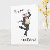 Fun Pensioen voor een Man Rewired niet Gepensionee Kaart (Gele Bloem)