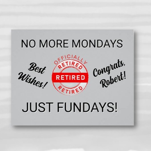 Fun Pensioenfeest Perfect Poster