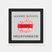 Fun Pensioenfeest Servet (Voorkant)