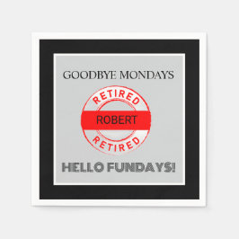Fun Pensioenfeest Servet