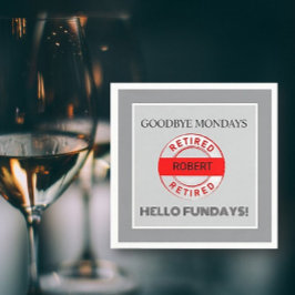 Fun Pensioenfeest Servet