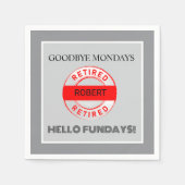 Fun Pensioenfeest Servet (Voorkant)