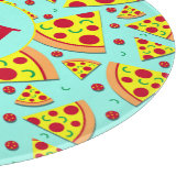 Fun Pepperoni Pizza Slices Food Pattern Snijplank (Hoek)