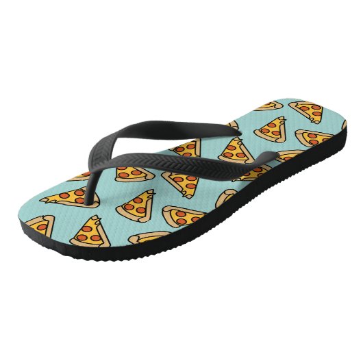 Fun Pepperoni Pizza Teenslippers (Schuin)