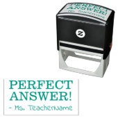 Fun "PERFECT ANTWOORD!" + Naam van aangepaste inst Zelfinktende Stempel (In situ)