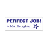 Fun "PERFECT JOB!" Commendement Rubber Stamp Zelfinktende Stempel (Design)
