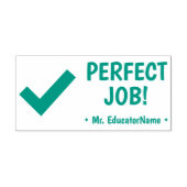Fun "PERFECT JOB!" Schoolleraar Rubber Stamp Zelfinktende Stempel (Design)