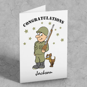 Fun Personalized Army vertrekt Kaart