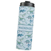 Fun Personalized Dinosaur Pattern Thermosbeker