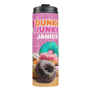 Fun Personalized Donut Junkie Thermosbeker