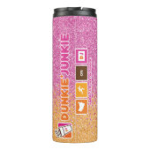 Fun Personalized Donut Junkie Thermosbeker (Achterkant)