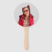 Fun Personalized Face on a Stick Photo Prop Handwaaier (Achterkant)