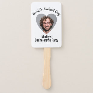 Fun Personalized Face on Stick Bachelorette Party Handwaaier
