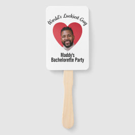 Fun Personalized Face on Stick Bachelorette Party Handwaaier