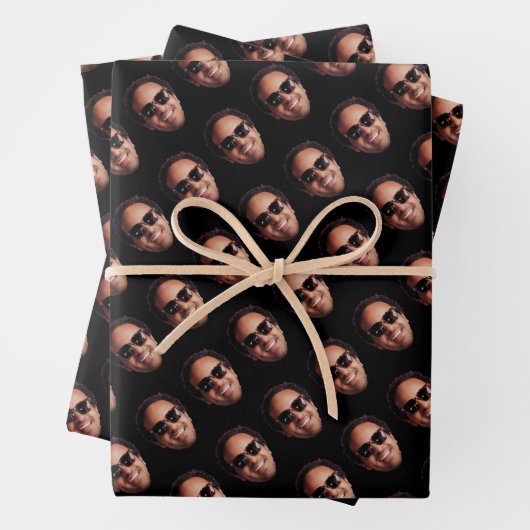 Fun Personalized Face Photo Inpakpapier Vel (In situ)