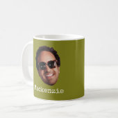 Fun Personalized Face Photo Koffiemok (Voorkant links)