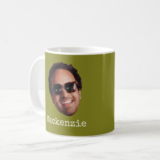 Fun Personalized Face Photo Koffiemok (Voorkant links)