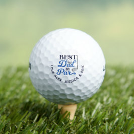 Fun Personalized Gift for Golf Dad Best Dad by Par Golfballen