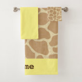 Fun Personalized Giraffe Bad Handdoek (Insitu)