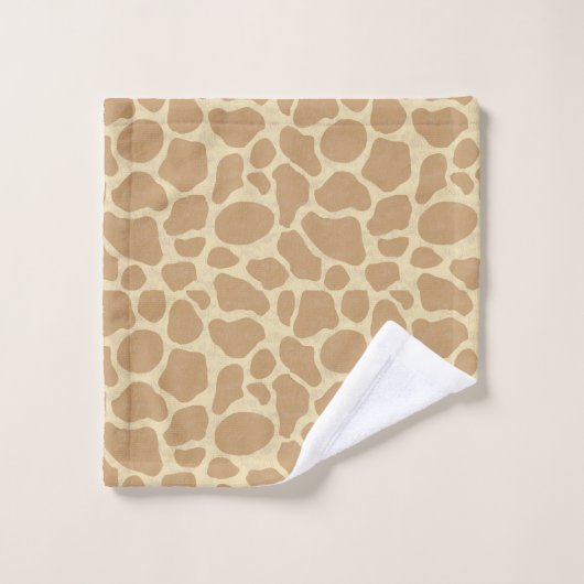 Fun Personalized Giraffe Bad Handdoek (Wasdoekje)