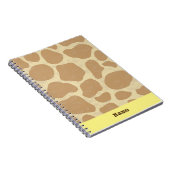 Fun Personalized Giraffe Notitieboek (Rechterzijde)