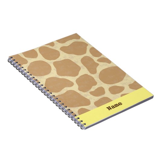 Fun Personalized Giraffe Notitieboek (Rechterzijde)