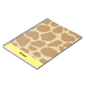 Fun Personalized Giraffe Notitieboek (Linkerzijde)