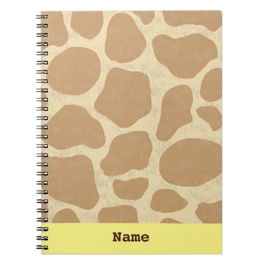 Fun Personalized Giraffe Notitieboek (Voorkant)
